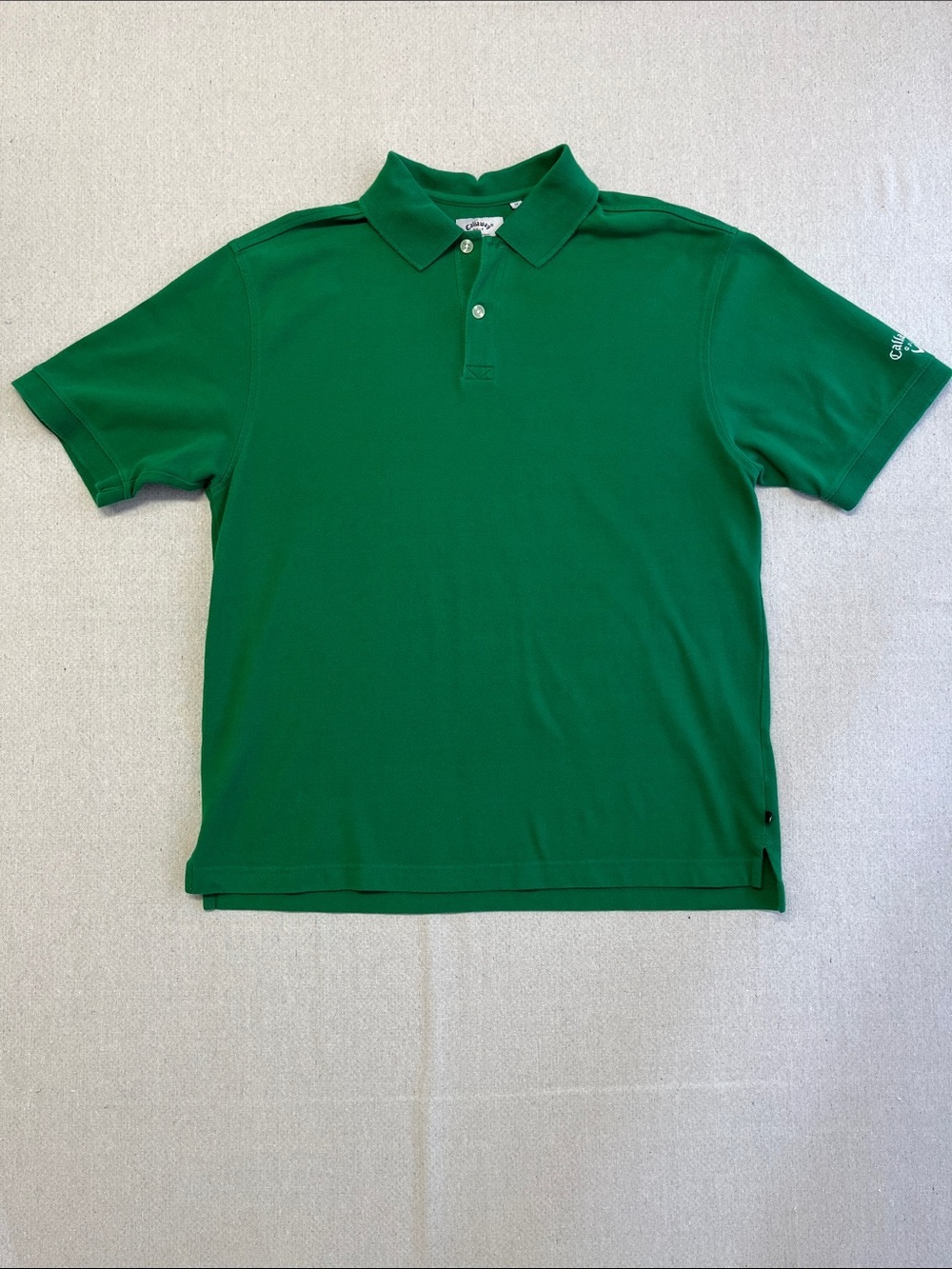 Callaway Golf Green Polo Shirt Men’s Medium Classic Cotton Polo